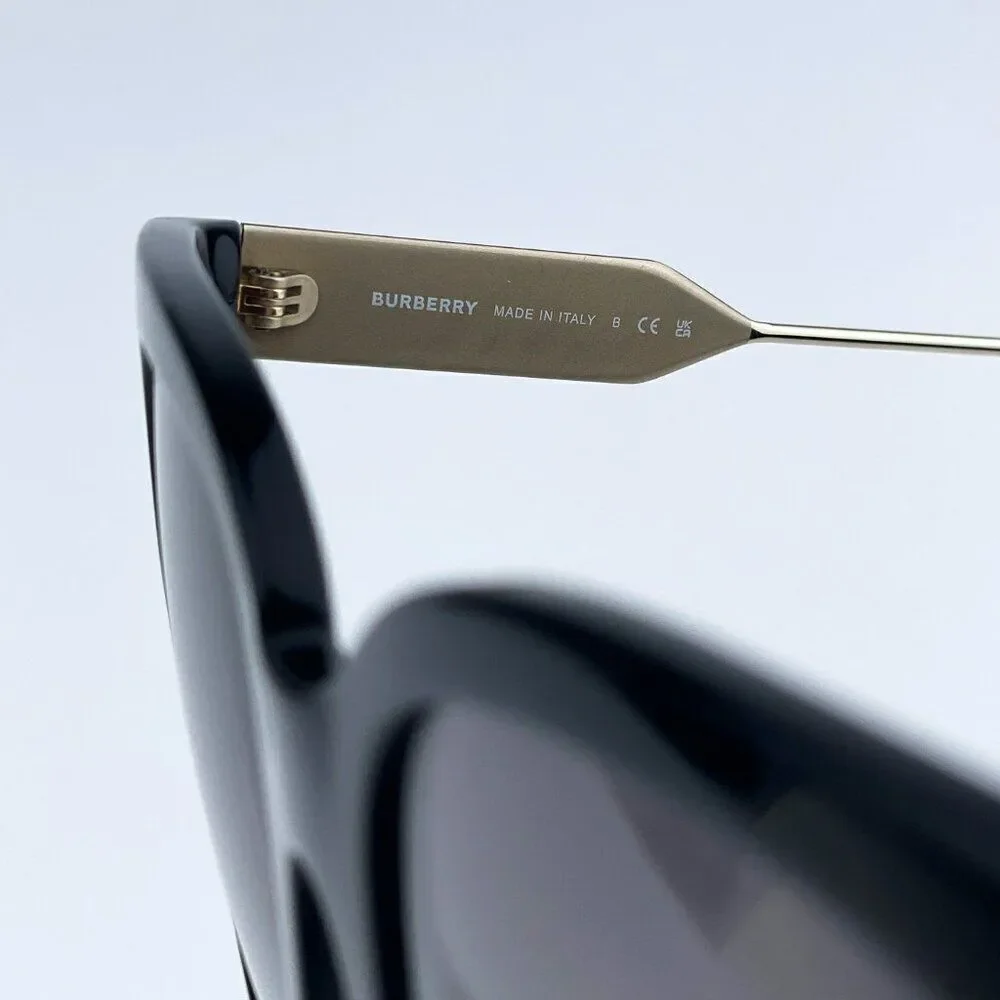 SALE! NEW Burberry BE4328 EVELYN 300111 Black Gray Butterfly Women Sunglasses